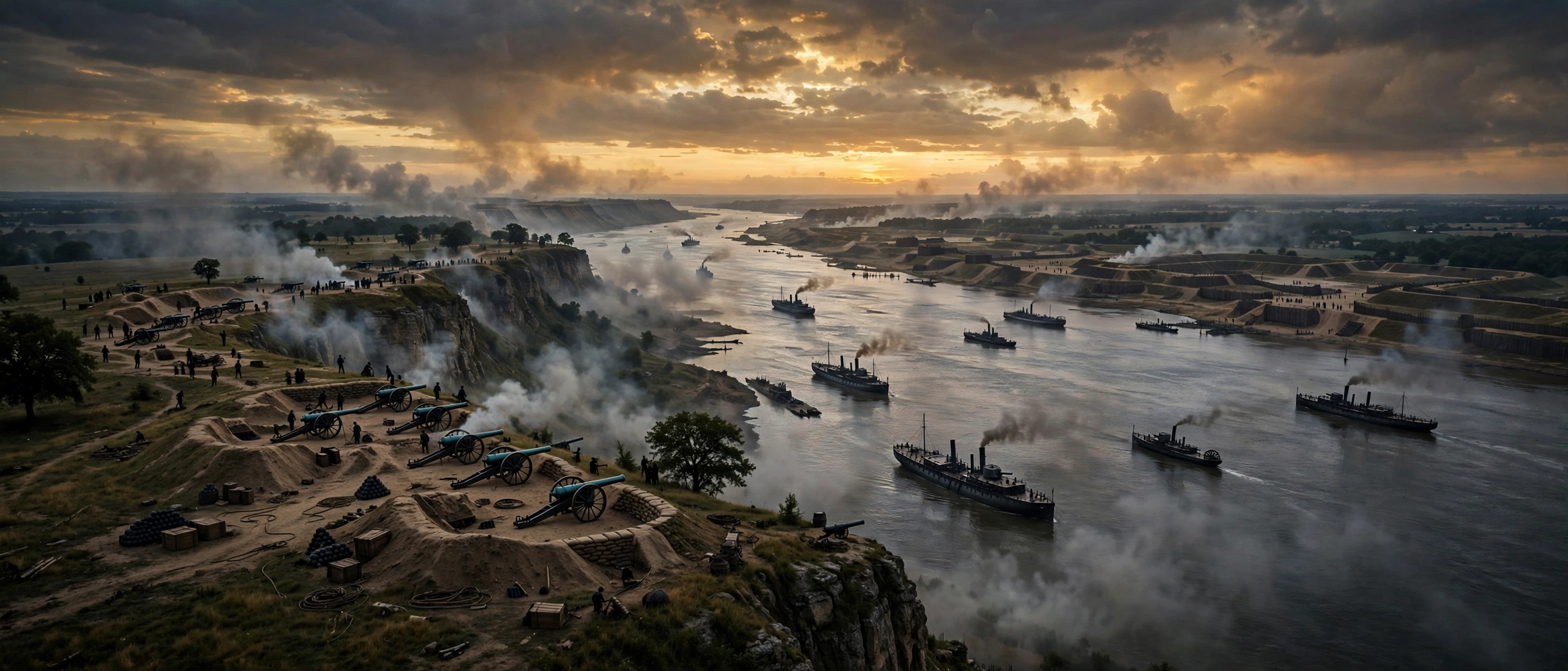 Battle of Vicksburg Explained: Union artillery on the Mississippi bluffs, 1863